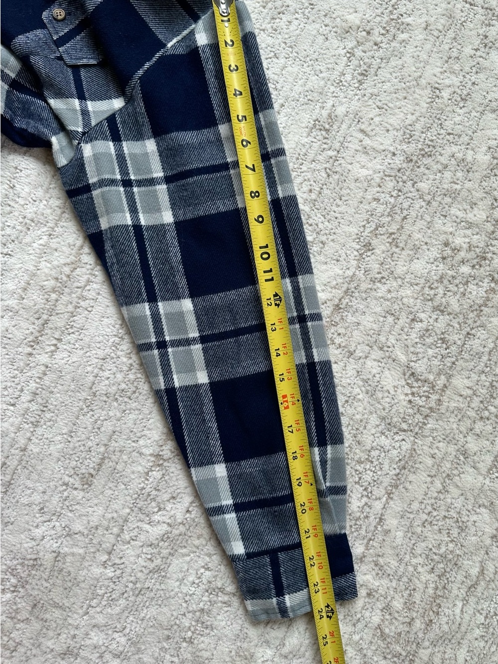 Vintage SEARS Flannel Button Down Shirt Large 16-16 1/2 Men’s 100% Acrylic - Picture 10 of 10